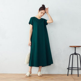 バックシャン　Ｔシャツワンピース