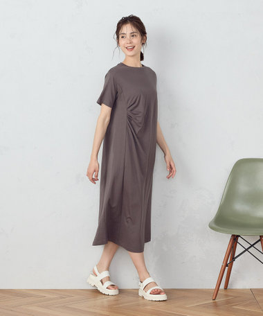 スカーフ柄 ロングワンピース（08-06OI06-204）｜ARTISAN