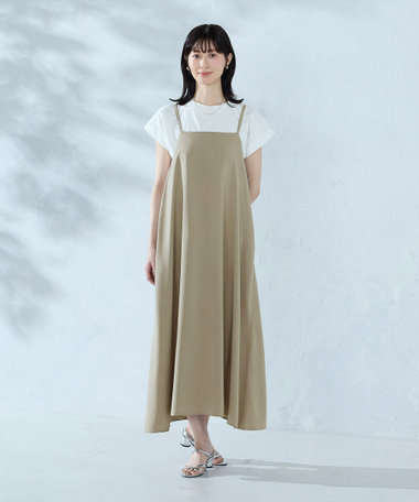 【セットアイテム】2WAYキャミソールワンピース＋Tシャツ