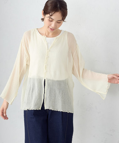 【セットアイテム】シアーブラウス＋タンクトップ