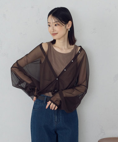 【オンライン・店舗限定】シアーシャツ＋タンクトップ