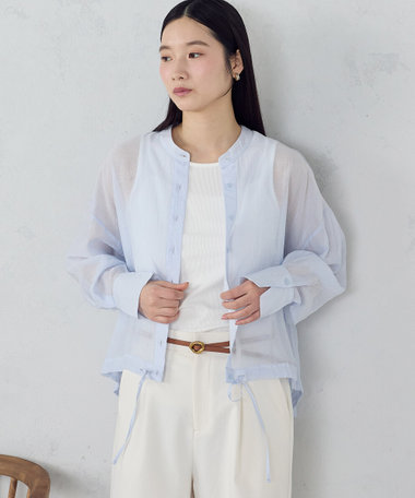 【セットアイテム】シアーシャツ+タンクトップ