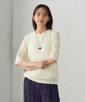 セットアイテム】チェック柄ニットT＋タンクトップ（12-36KK05