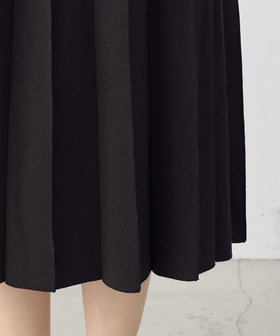 Wジャガード 接ぎプリーツスカート（12-40FC02-203）｜コムサイズム