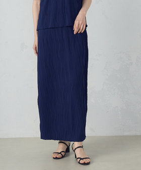 ストレッチプリーツ ナロースカート / セットアップ対応（12