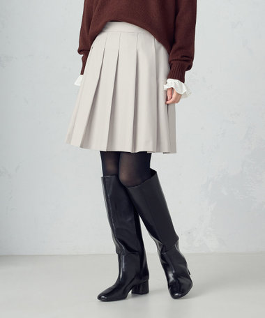 【オンライン・店舗限定】ミニ丈　プリーツスカート