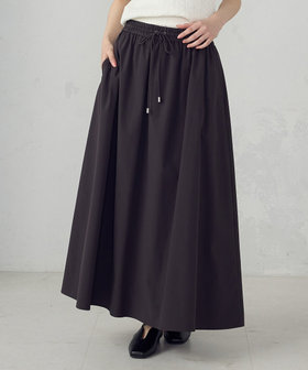 2WAYストレッチナイロンタフタ ギャザースカート