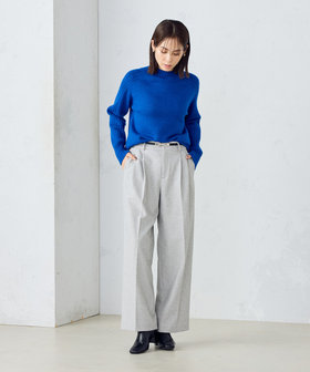 フラノ調ジャージー ワイドパンツ（12-52PI11-204）｜コムサイズム