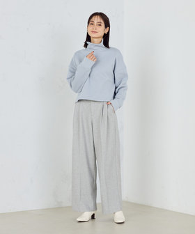 フラノ調ジャージー ワイドパンツ（12-52PI11-204）｜コムサイズム
