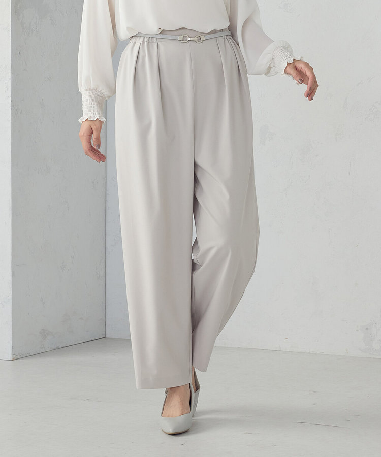 ワイド テーパードシルエットパンツ