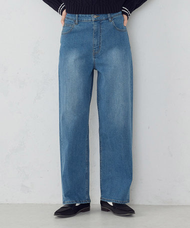 10オンスストレッチデニム ストレートパンツ（12-52PO01-206
