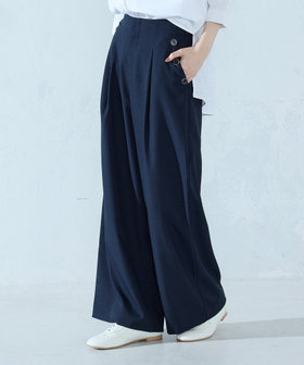 麻調ストレッチ マリンパンツ