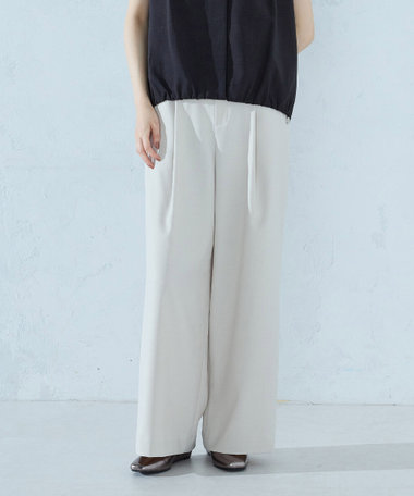 麻調ストレッチ マリンパンツ