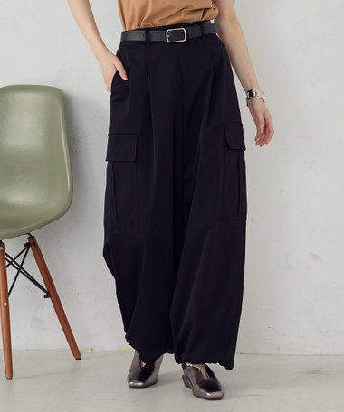 ポリエステルマイクロツイル カーゴパンツ