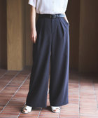リネンライクインタックワイドパンツ / セットアップ対応