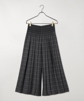 【MADE IN JAPAN】米沢織グレンチェックパネル ゴムパンツ