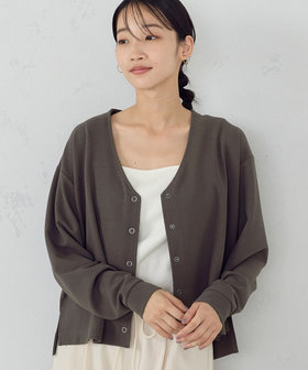 Sasquatchfabrix スエードスナップボタンカーディガン Sasquatchfabrix スエードスナップボタンカーディガン