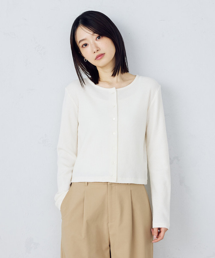 【アンサンブル対応】クロップド丈カーデガン