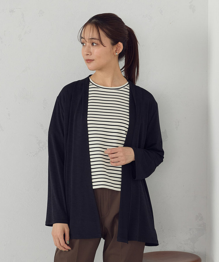 COMME CA ISM / コムサイズム 【接触冷感・ＵＶカット】夏定番の着流しカーディガン 接触冷感・UVカット】夏定番の着流しカーディガン（12-56CK03