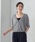 クロップド ラメ ドルマンシルエット カーディガン（12-56CM03-205