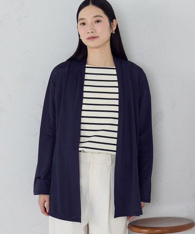 【接触冷感･UVカット･防シワ】夏定番の着流しカーディガン