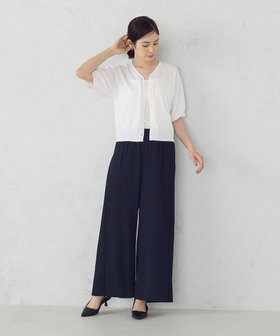 tom-tomさま専用 未使用級✨セオリー　25SS　カーディガン　半袖　ブラッ TOKYO BASIC ロングカーディガン サマーカーディガン レディース
