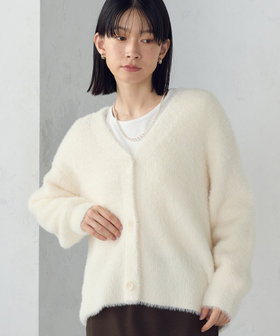 ウォッシャブル】シャギーニット カーディガン（12-57KM03-205