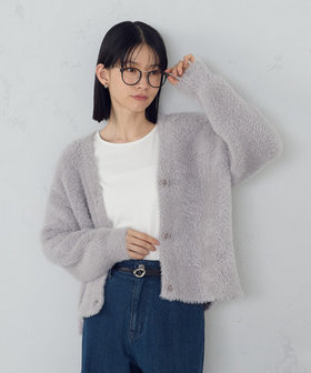 ウォッシャブル】シャギーニット カーディガン（12-57KM03-205