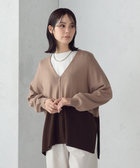 バイカラー ポンチョカーディガン（12-57KM04-205）｜コムサイズム