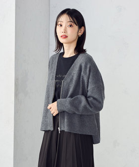 地柄 ジップカーディガン（12-57KM05-205）｜コムサイズム（COMME CA