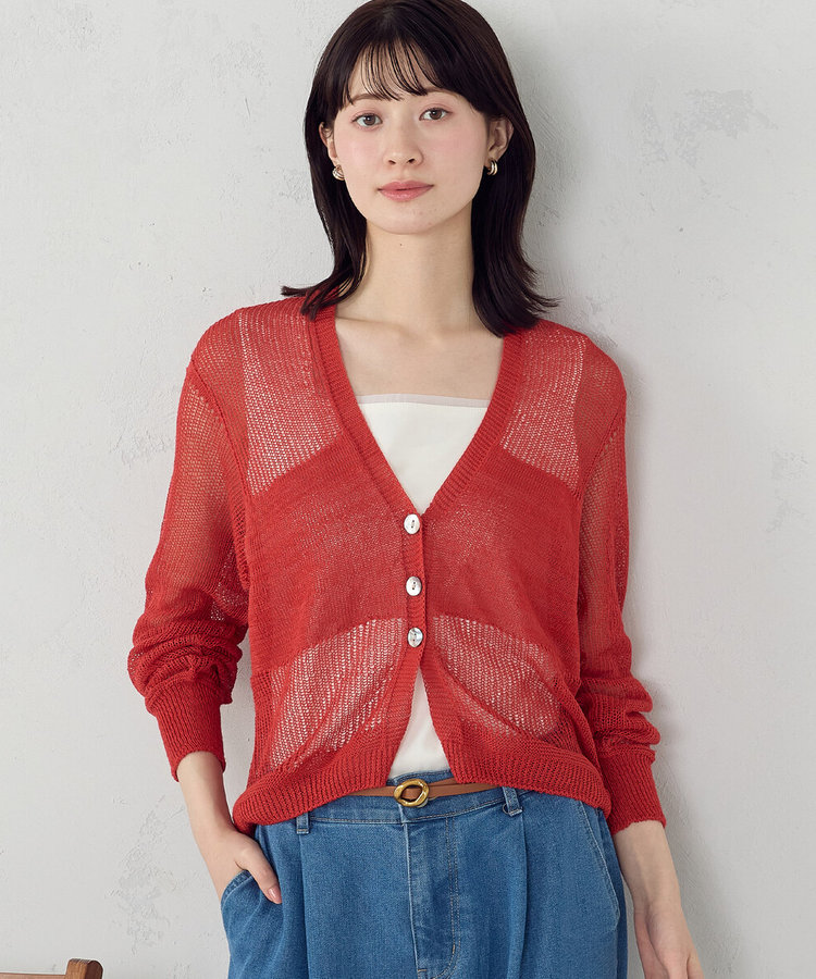 日本製ホールガーメント  和紙カーディガン