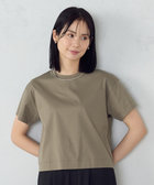 ボックスシルエット クロップド丈 Tシャツ