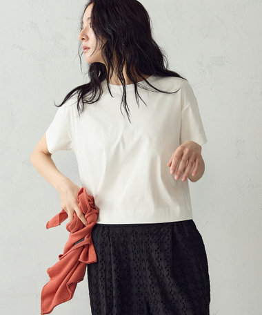 ボックスシルエット クロップド丈Ｔシャツ