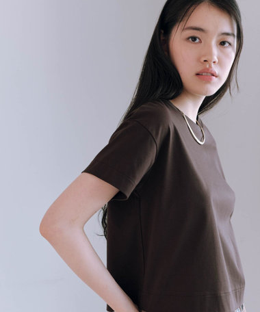 ボックスシルエット クロップド丈Ｔシャツ