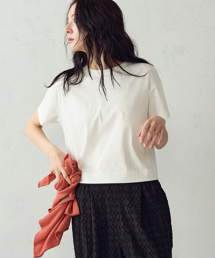 ボックスシルエット クロップド丈Ｔシャツ
