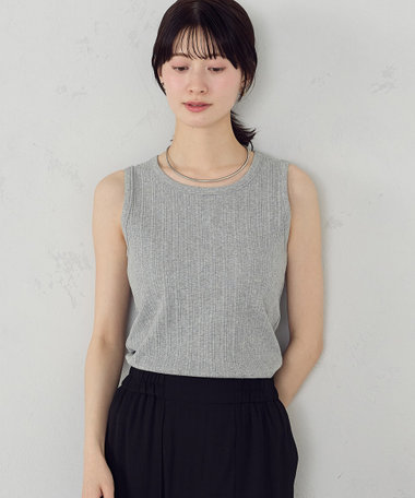 ランダム リブタンクトップ