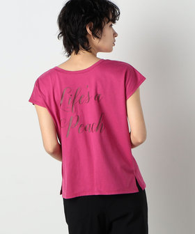 前後 2WAY ロゴプリント Tシャツ （12-64CC05-203）｜COMME