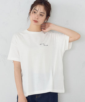 Lサイズ　Tシャツ 速乾 刺繍 ロゴ Tシャツ（12-64CG04-204）｜コムサイズム