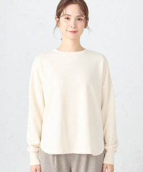 【新品】 tang ⿻ コットン 起毛 ワイドプルオーバー ルーズ ナチュラル 裏毛 プルオーバー（12-68CG02-204）｜コムサイズム（COMME CA ISM