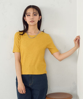 mad happy クロップドリブTシャツ コバルト cn55789254.jpg
