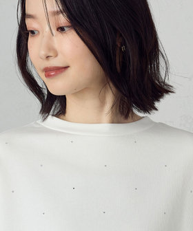 ラインストーン 裏毛プルオーバー（12-68CK08-205）｜コムサイズム