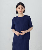 クルーネック ストレッチプリーツカットソー / セットアップ対応（12