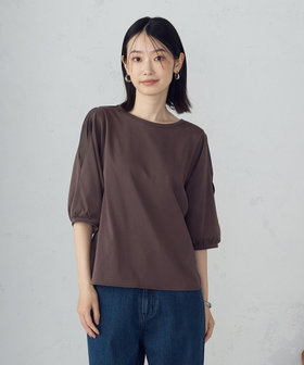 黒 トップス ボックスシルエット クロップ丈ボーダーTシャツ（12-60CK02-205