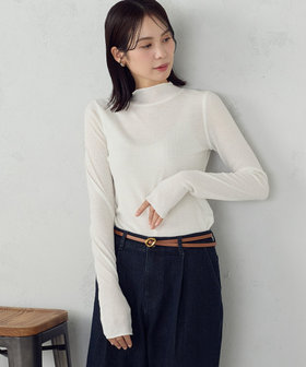 シアー テレコ ハイネックカットソー（12-68CO04-206）｜コムサイズム