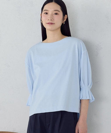 【接触冷感】キャンディスリーブ カットソー