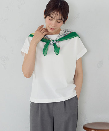 ボートネック カットソー