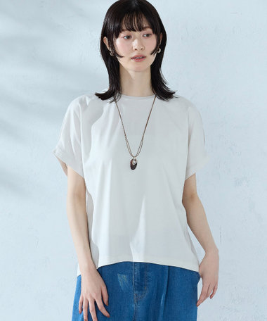 【接触冷感】バックタック Tシャツ