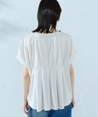 【接触冷感】バックタック Tシャツ