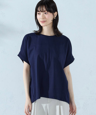 【接触冷感】バックタック Tシャツ