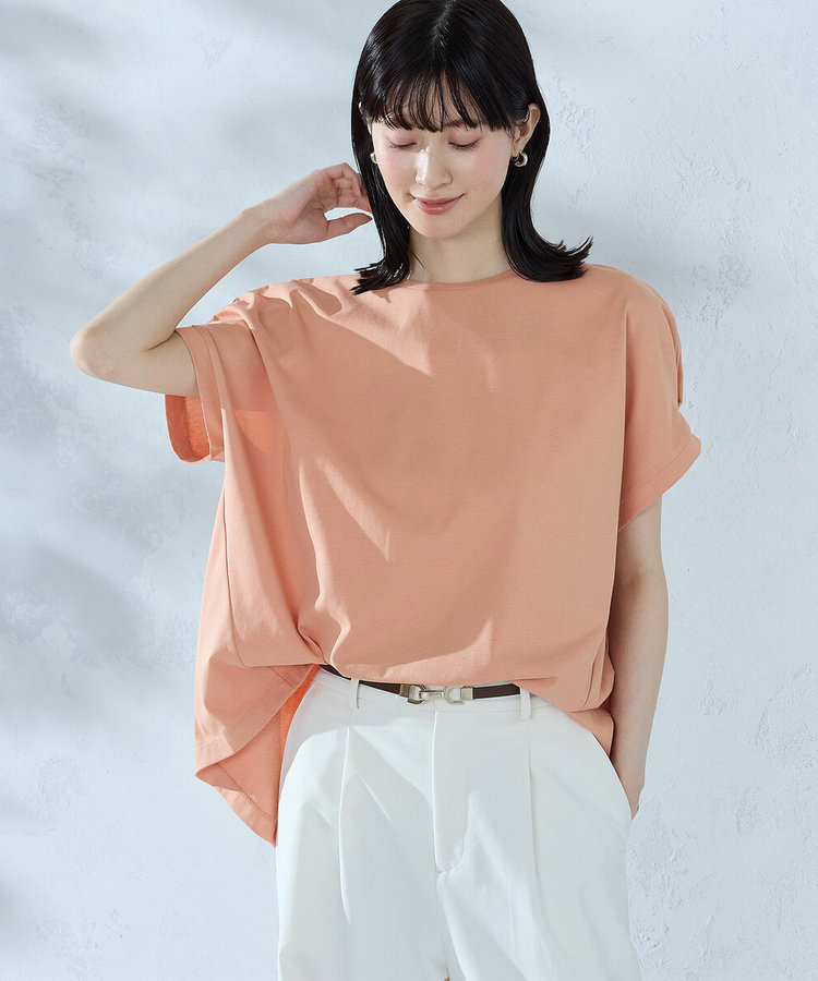 【接触冷感】バックタック Tシャツ